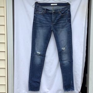 KANCAN JEANS STYLE#KC8245D CUT #3033 SIZE W11 29 DISTRESSED CUFFS